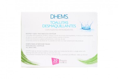 TOALLITAS DESMAQUILLANTES DHEMS 30 UND