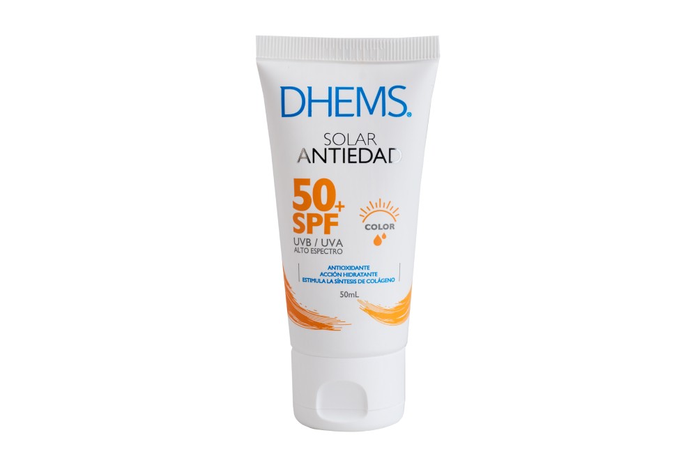 PROTECTOR SOLAR ANTIEDAD SPF 50 COLOR DHEMS 50 ML