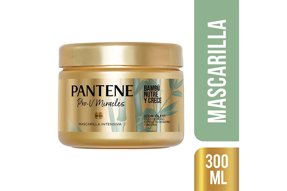 Mascarilla Capilar Intensiva Pantene Pro-V Bambú Nutre Y Crece 300 Ml