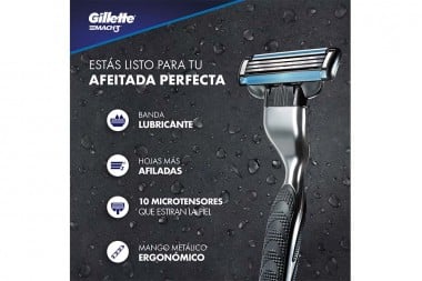 Repuesto Maquina Afeitar Gillette Mach3 unidad