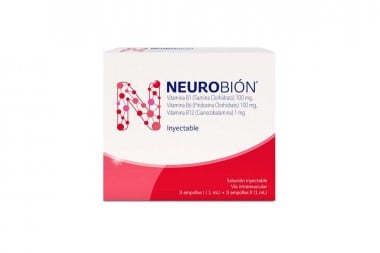Neurobión Solución Inyectable 100 / 100 / 1 Mg Caja Con 3 Ampollas