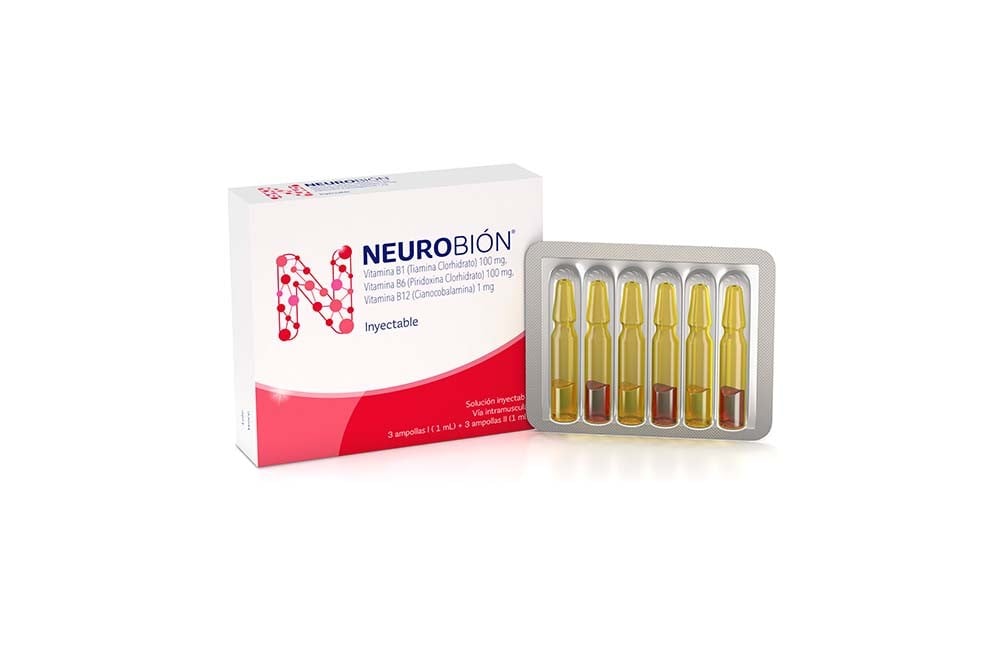 Neurobión Solución Inyectable 100 / 100 / 1 mg Caja Con 3 Ampollas