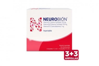 Neurobión Solución Inyectable 100 / 100 / 1 Mg Caja Con 3 Ampollas