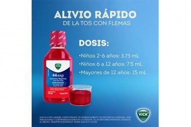 Jarabe Vick 44 Sabor Cereza 120 Ml
