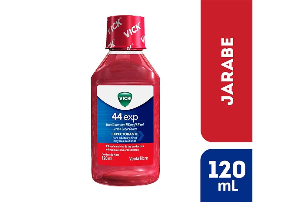 Jarabe Vick 44 Sabor Cereza 120 Ml