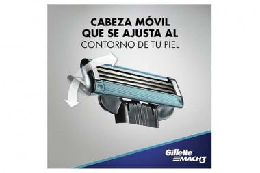 Maquina Afeitar Gillette Mach 3 Aqua Grip Und