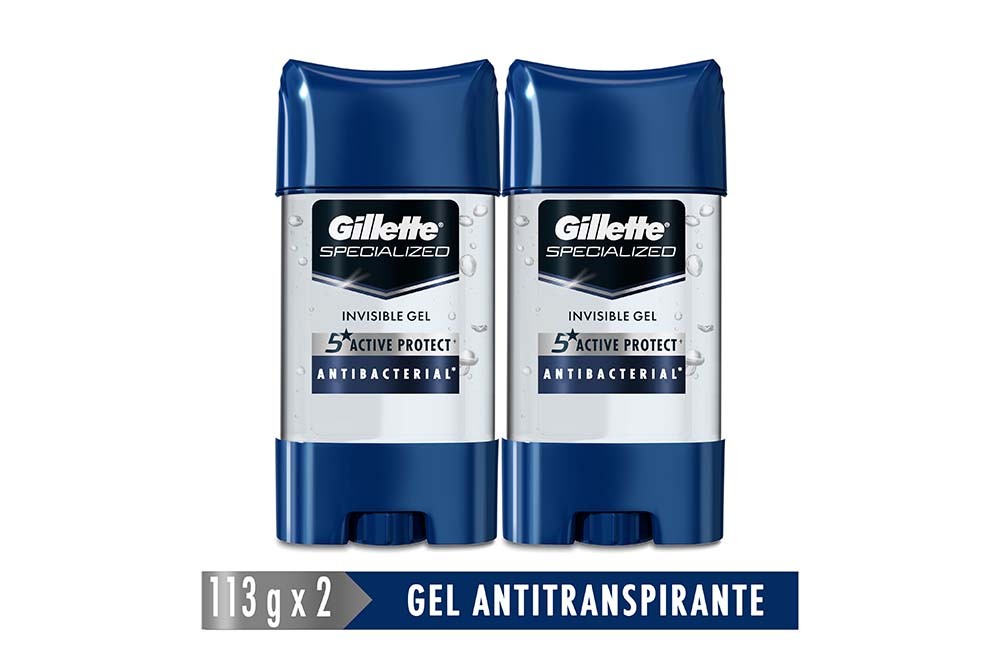Desodorante Gillette Clear Gel 2 unds