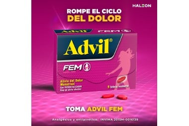 Advil Fem 5 Tabletas Recubiertas