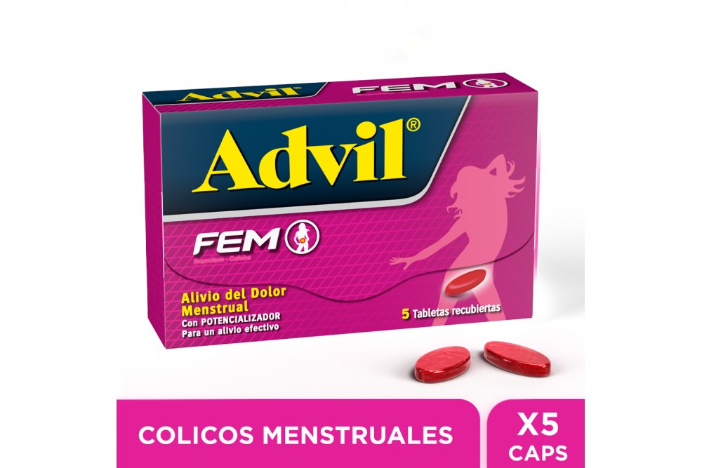 Advil Fem 5 Tabletas Recubiertas