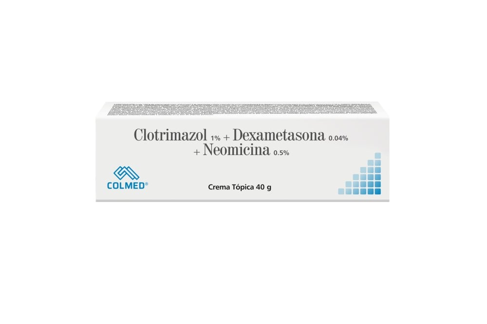 Crema tópica CLOTRIMAZOL-DEXAMETASONA-NEOMICINA COLMED 40 G