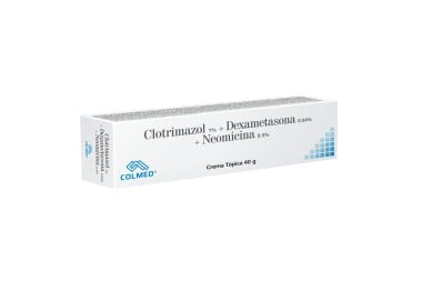 Crema Tópica Clotrimazol-Dexametasona-Neomicina Colmed 40 G