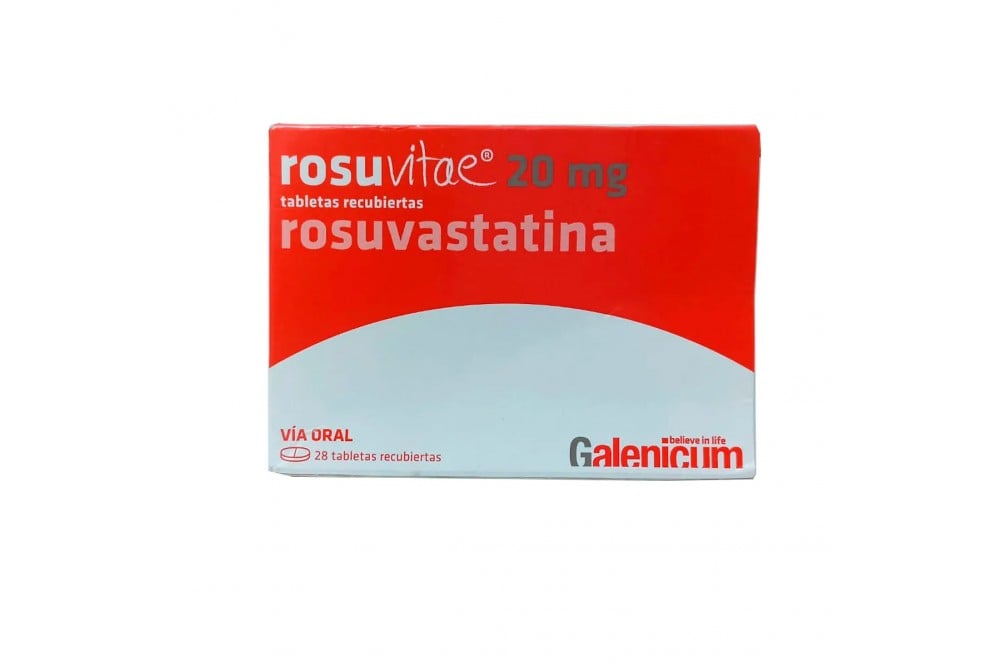 Rosuvitae 20 Mg 28 Tabletas Recubiertas