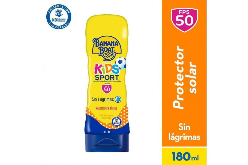 PROTECTOR SOLAR BANANA BOAT spf 50 kids sport 180 ml