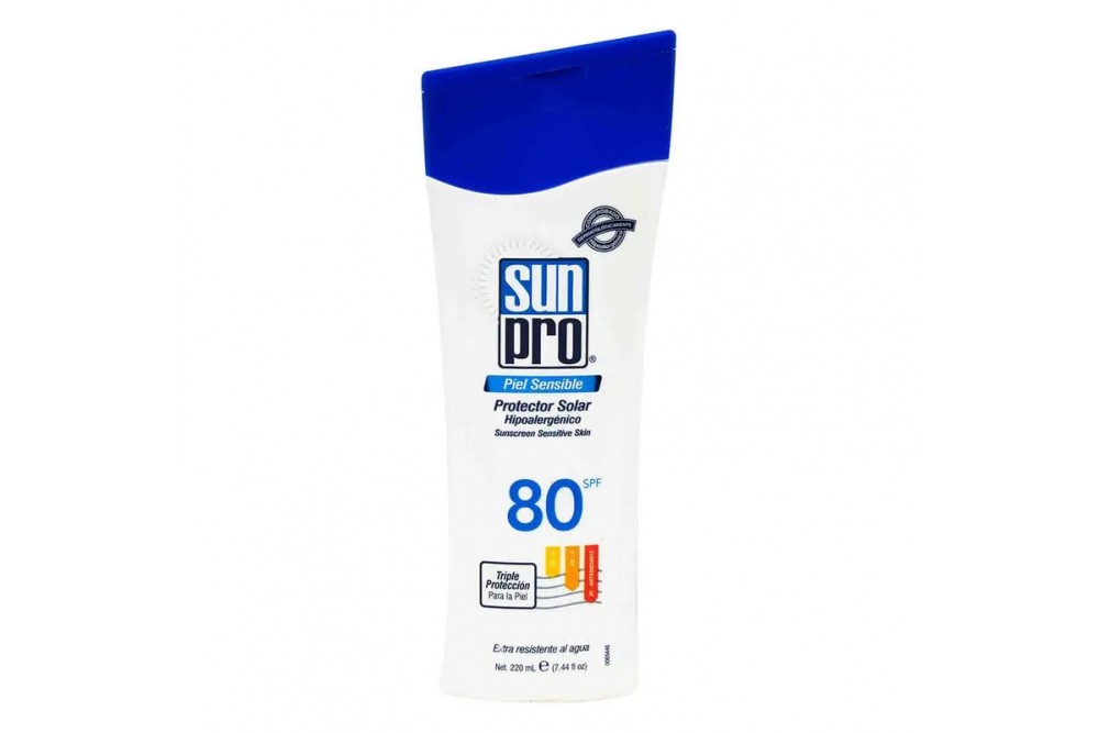 Protector solar SUN PRO spf 80 piel sensible 220 ml