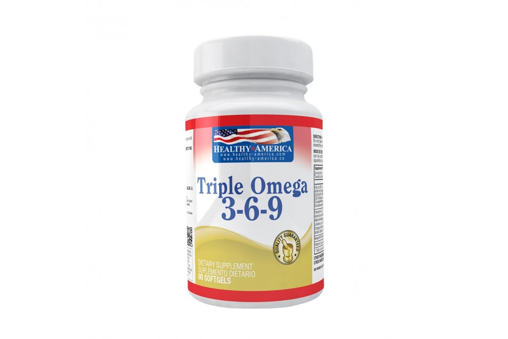 TRIPLE OMEGA 369 HEALTHY AMERICA 60 cápsulas blandas1271279 Droguerías cafam