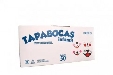 TAPABOCAS CON ELASTICO ALFA SAFE 50 unds