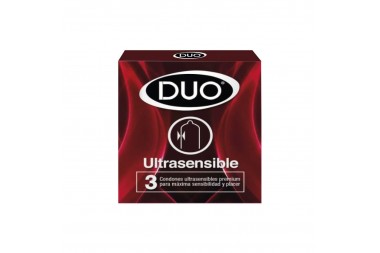 CONDONES DUO ultrasensible 3 unds