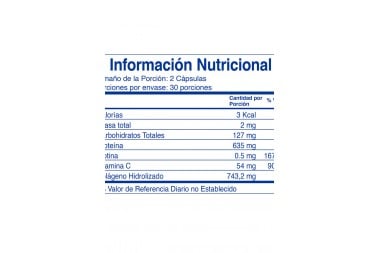 COLAGENO HIDROLIZADO-BIOTINA-VITAMINA C BENET 60 CÁPSULAS