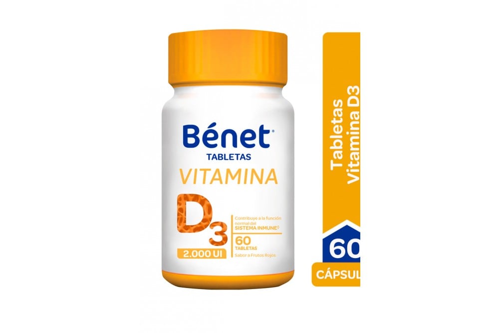 VITAMINA D3 2000 UI BENET 60 CÁPSULAS