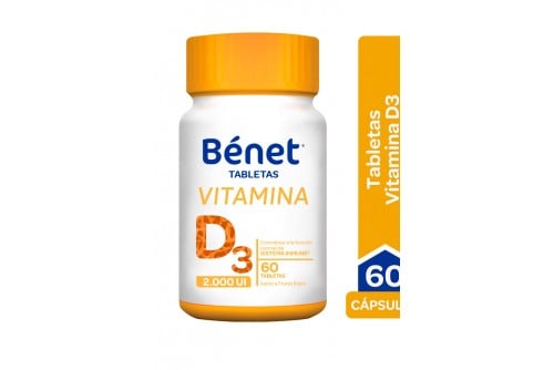 Benet Vitamina D3 60 Tabletas