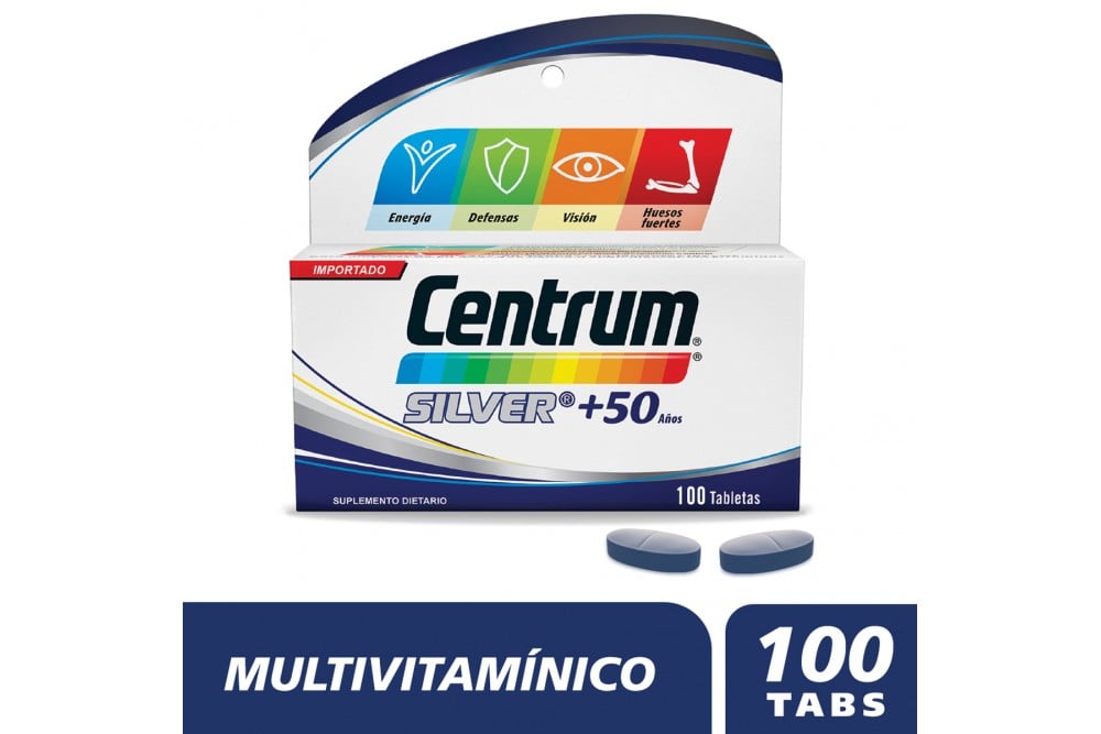 Centrum Silver 50 + Años 100 Tabletas