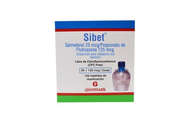 Sibet Suspensión 25/125 mcg Con 120 Dosis + Inhalocámara