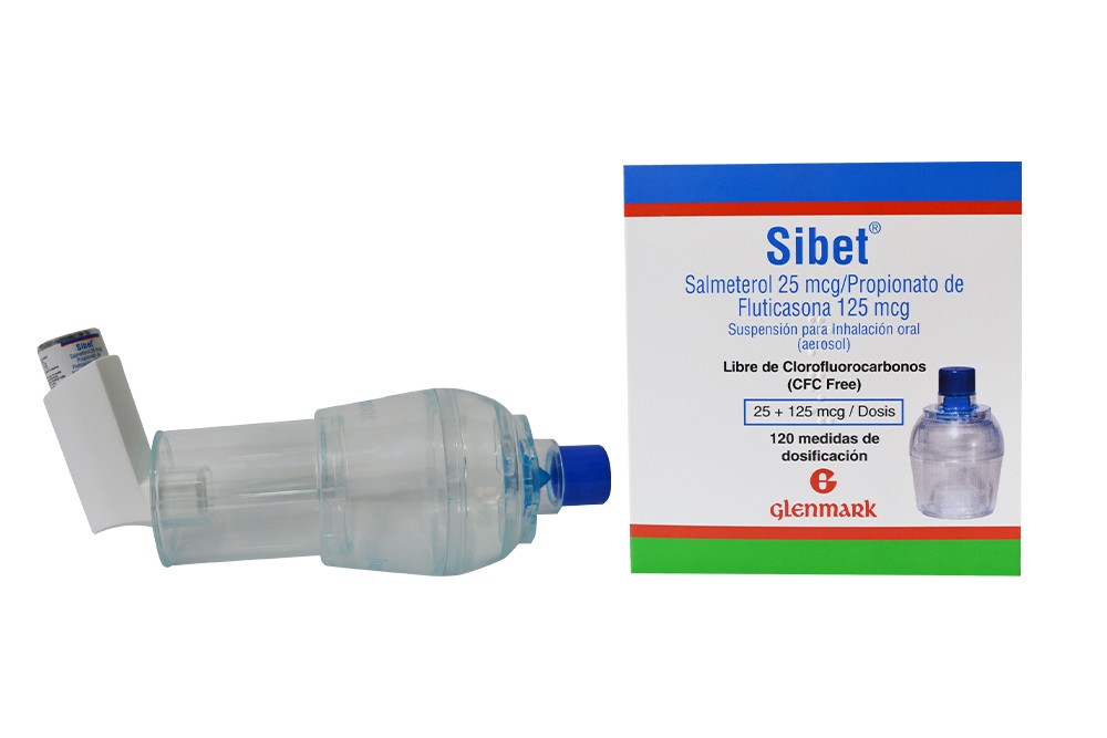 Sibet Suspensión 25/125 mcg Con 120 Dosis + Inhalocámara