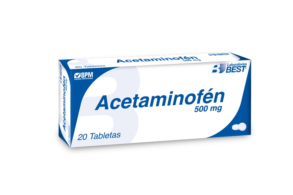 Acetaminofén 500 mg LB 20 Tabletas
