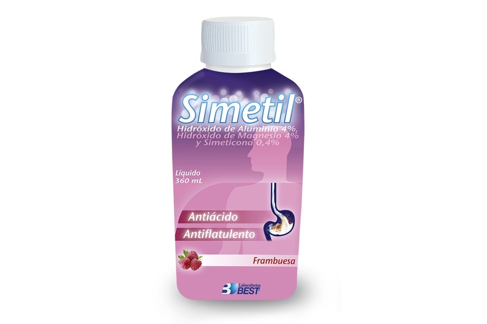 Simetil Antiácido Frambuesa Suspensión Oral 360 Ml