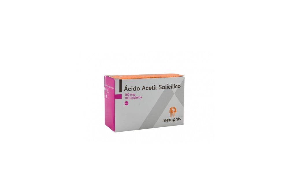Acido Acetilsalicilico Memphis 100 Mg 10 Tabletas