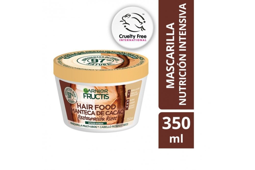 Mascarilla Capilar Garnier Fructis Restauración Hair Food Manteca De Cacao 350 Ml