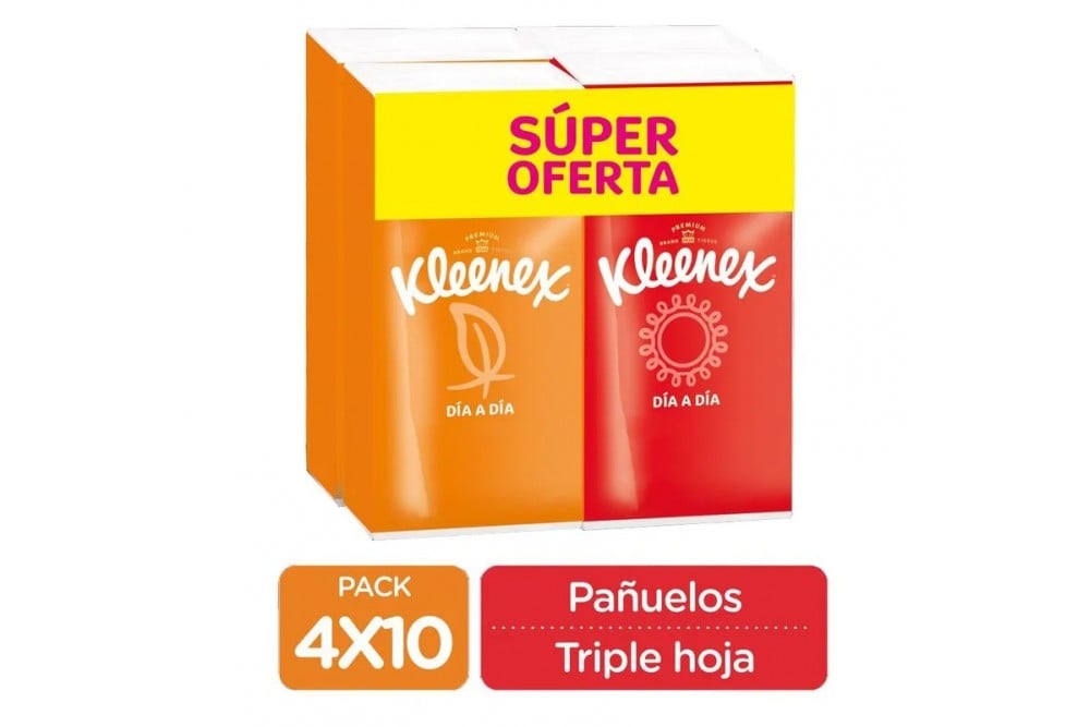 Pañuelos Faciales Kleneex Diá 4 Unds