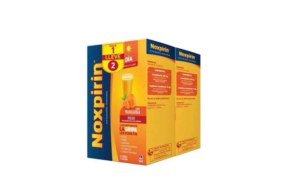 OFERTA 2x1 Noxpirin Noche 10 mg 6 Sobres