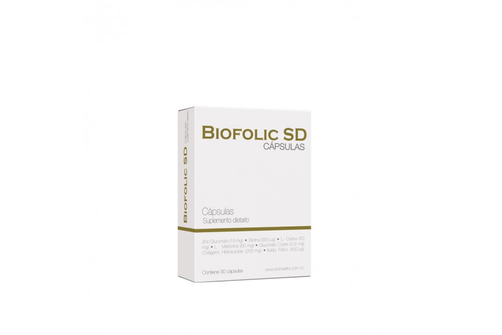 SUPLEMENTO DIETARIO BIOFOLIC SD 30 Cápsulas