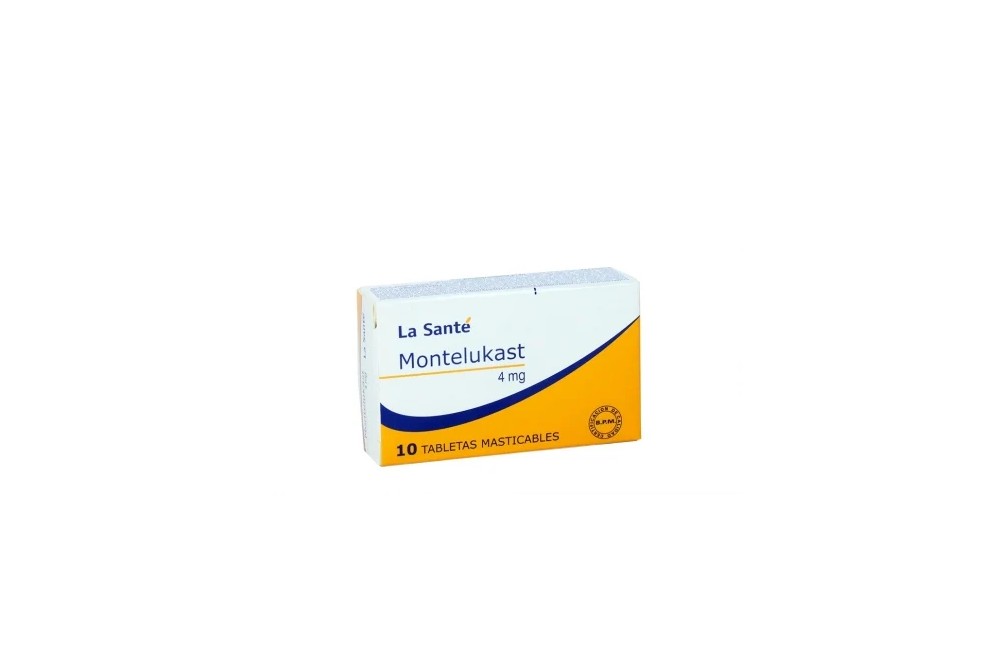 Montelukast 4 mg La Santé Caja Con 10 Tabletas Masticables