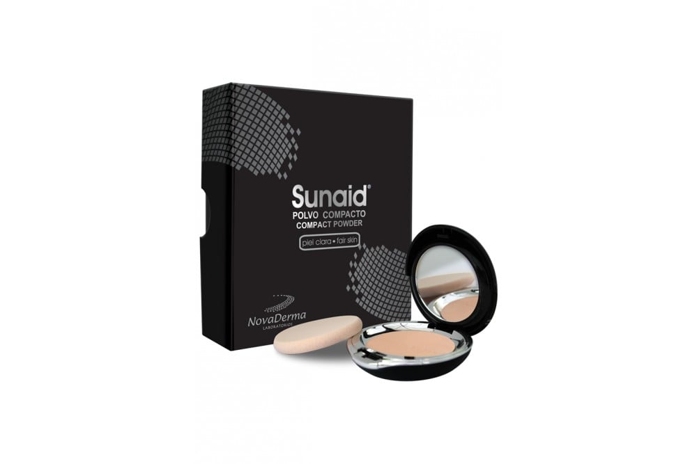 Sunaid Polvo Compacto Piel Clara Estuche Con 12 G