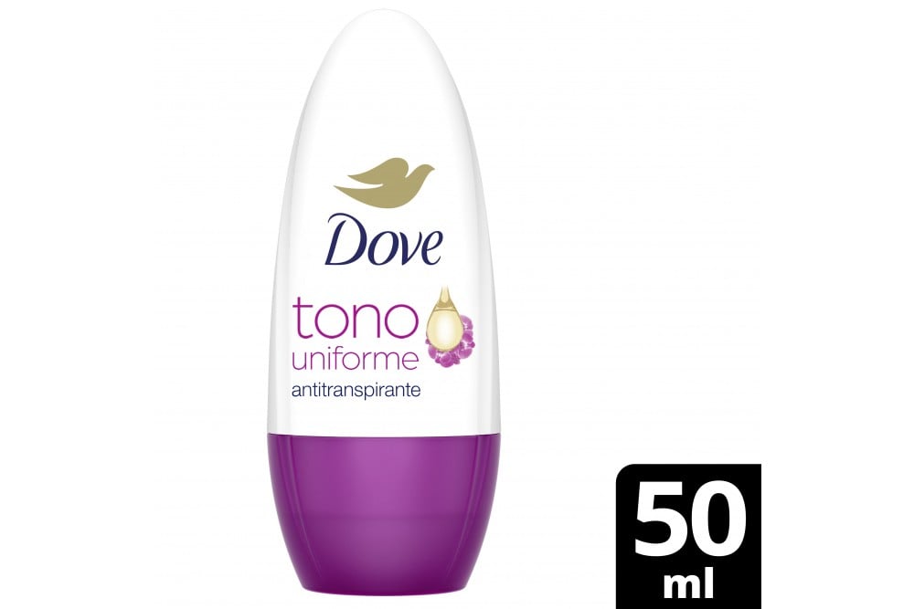 DESODORANTE DOVE tono uniforme roll on 50 ml