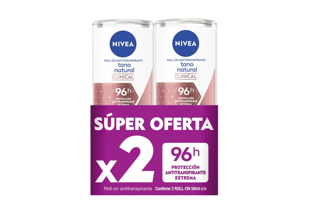 OFERTA DESODORANTE NIVEA tono natural roll on 50ml C/U