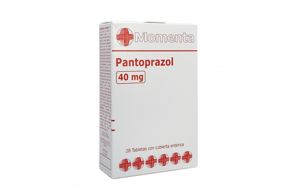 PANTOPRAZOL 40 MG MOMENTA 28 TABLETAS RECUBIERTAS ENTÉRICA