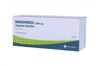 Hidroferol 0.266 Mg  3 Cápsulas Blandas