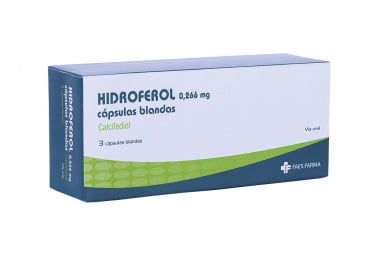 Hidroferol 0.266 Mg  3 Cápsulas Blandas