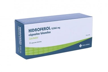 Hidroferol 0.266 Mg  3 Cápsulas Blandas