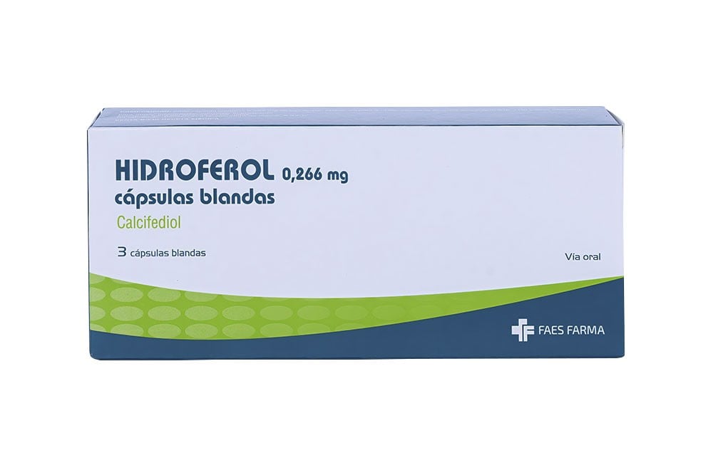 HIDROFEROL 0.266 MG  3 CÁPSULAS BLANDAS