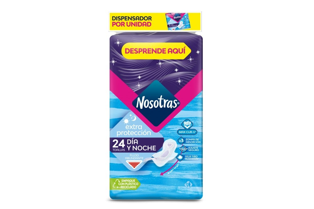 Toallas Higienicas Nosotras Extraproteccion 24 Unds