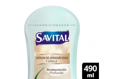 Acondicionador Savital Aminoácidos Y Sábila 490 ml