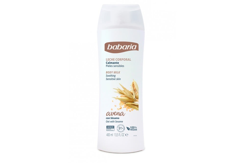 CREMA LECHE CORPORAL BABARIA PIELES SENSIBLES 400 ML