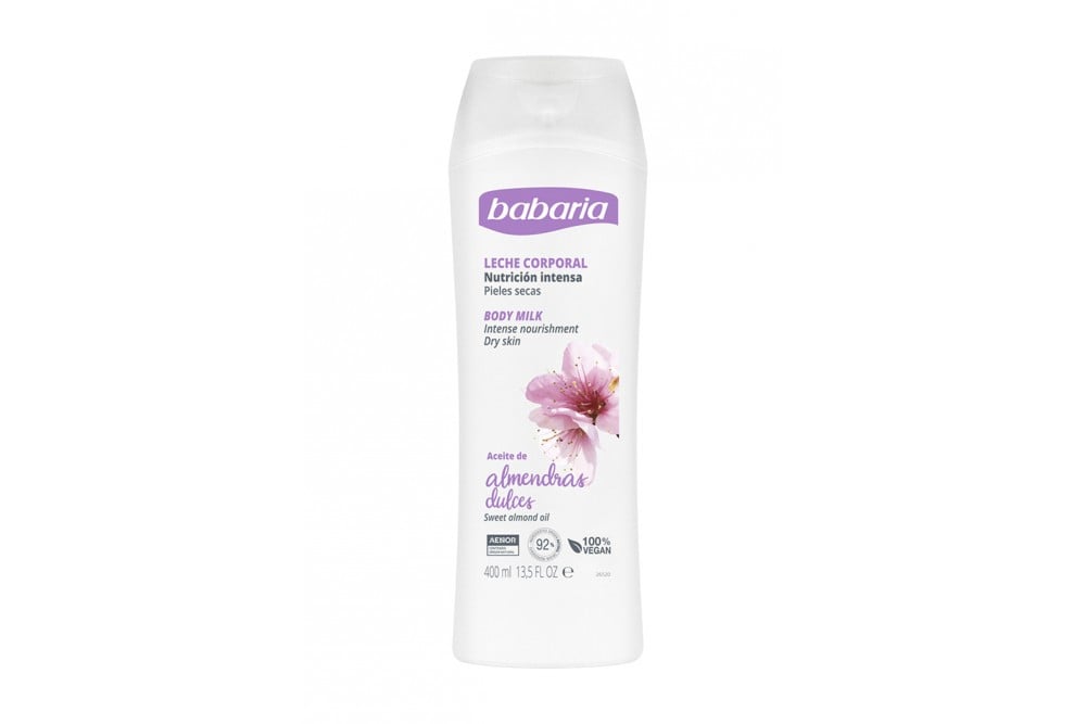 Crema Leche Corporal Aceite Babaria Almendras Dulces 400 Ml