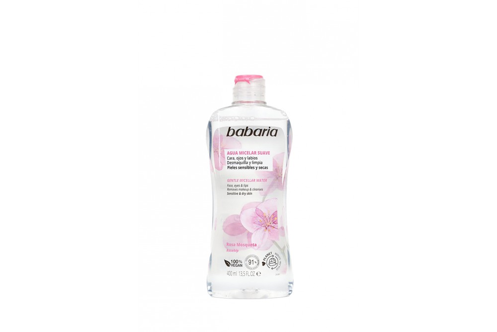 AGUA MICELAR BABARIA ROSA MOSQUETA 400 ML