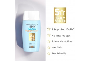 Fotoprotector  Facial Isdin Fusión Water Pediatrics 50 Ml
