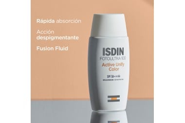 Fotoprotector Isdin Fotoultra Active Unify Color Fps 50 Frasco Con 50 Ml